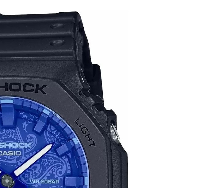 G-shock Carbon Blue Paisley GA-2100BP-1A - zegarek męski 5