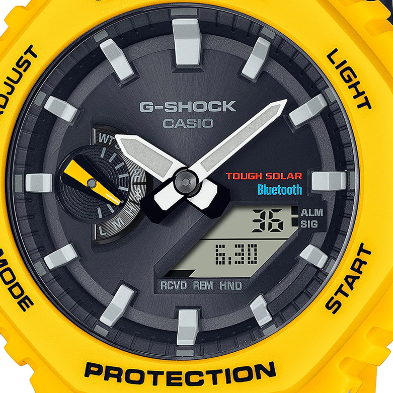 G-shock Solar Bluetooth Carbon Core Guard GA-B2100C-9A - zegarek męski 2