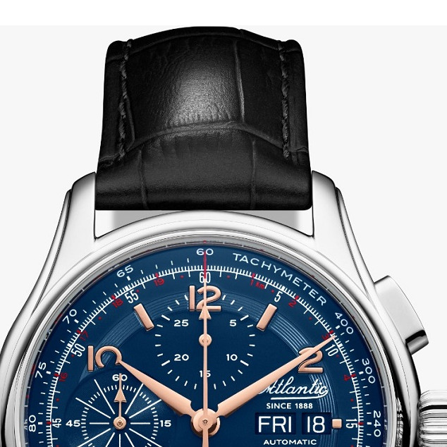 Atlantic Worldmaster 1888 Automatic Chronograph Day-Date 52852.41.55R - zegarek męski 3