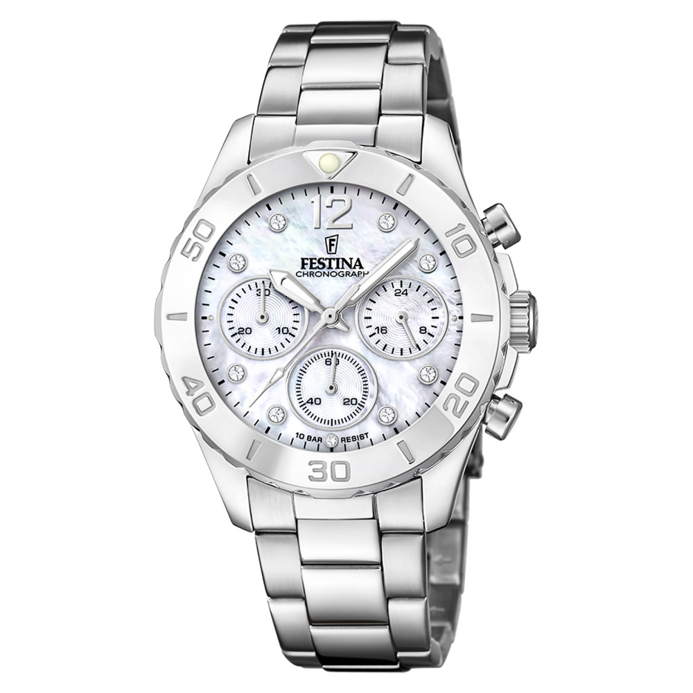 Fossil BOYFRIEND CHRONO F20603/1 - zegarek damski 1