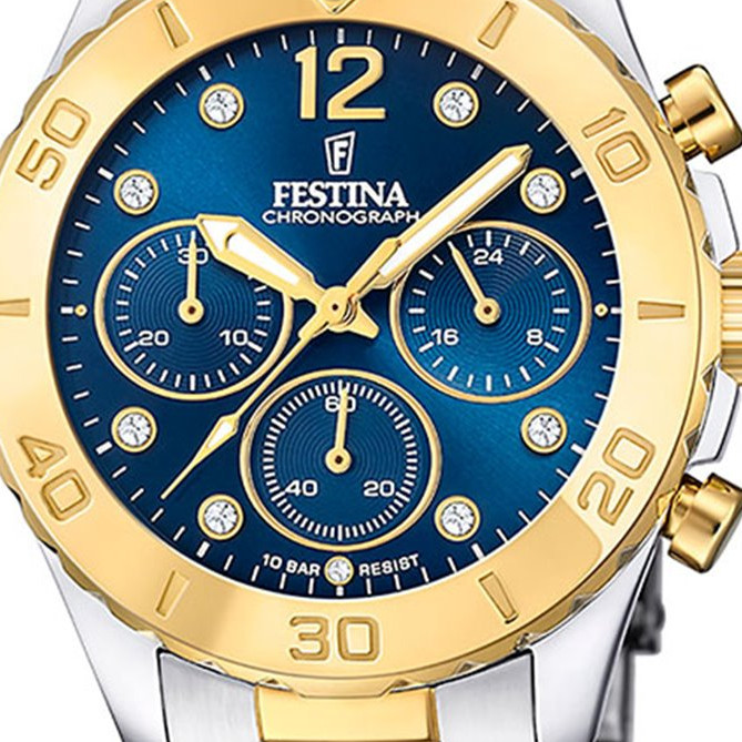 Fossil BOYFRIEND CHRONO F20604/3 - zegarek damski 2