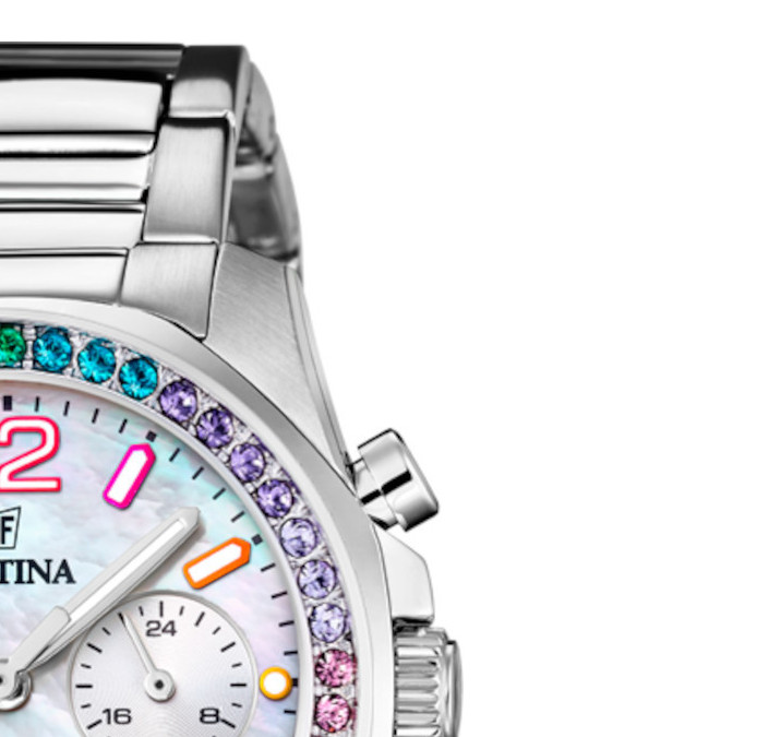 Fossil BOYFRIEND CHRONO F20606/2 - zegarek damski 5