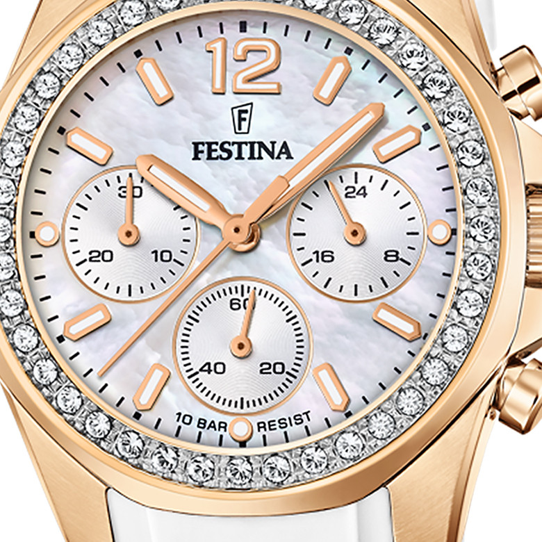 Fossil BOYFRIEND CHRONO F20611/1 - zegarek damski 2