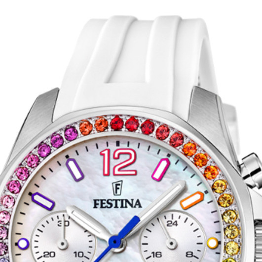 Fossil BOYFRIEND CHRONO F20610/2 - zegarek damski 3