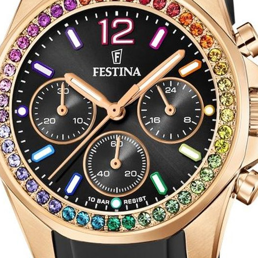 Fossil BOYFRIEND CHRONO F20611/3 - zegarek damski 2