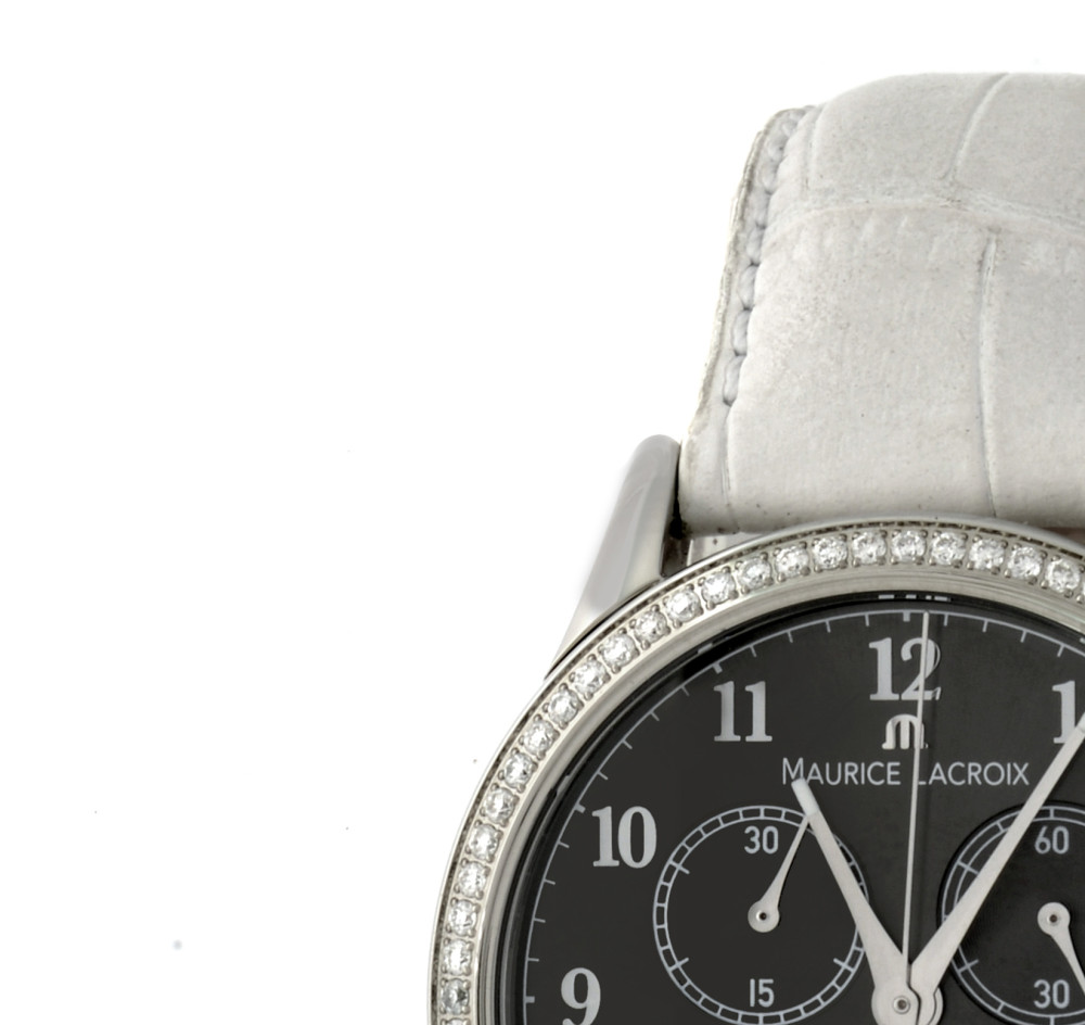 Maurice Lacroix LES CLASSIQUES PHASES DE LUNE CHRONOGRAPHE LC1087-SD501-820 - zegarek damski 4