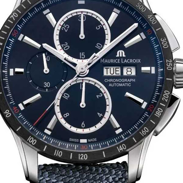 Maurice Lacroix PONTOS GENT CHRONOGRAPH AUTOMATIC STEEL CERAMIC PT6038-SSL24-430-4 - zegarek męski 2