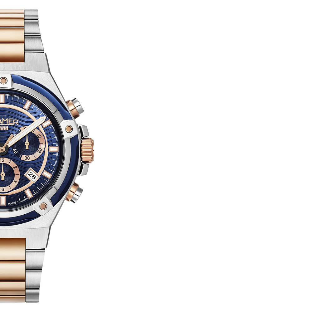 Roamer Tempomaster Chrono 221837 49 45 20 - zegarek męski 6