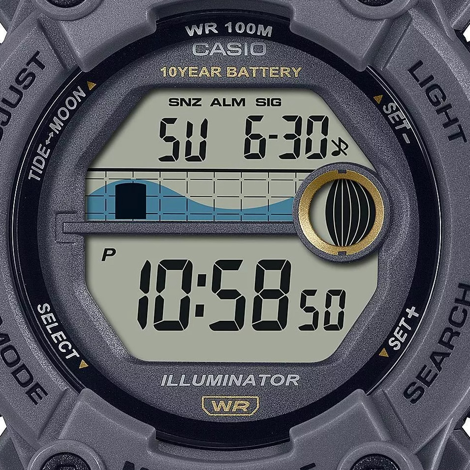 Casio Digital Moonphase WS-1300H-8A - zegarek męski 2