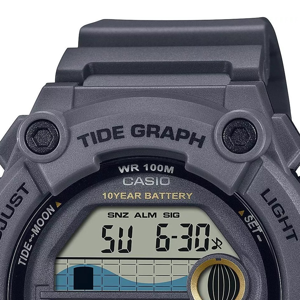 Casio Digital Moonphase WS-1300H-8A - zegarek męski 3