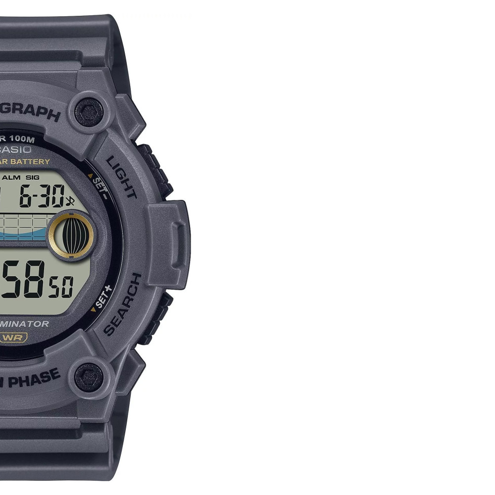 Casio Digital Moonphase WS-1300H-8A - zegarek męski 6
