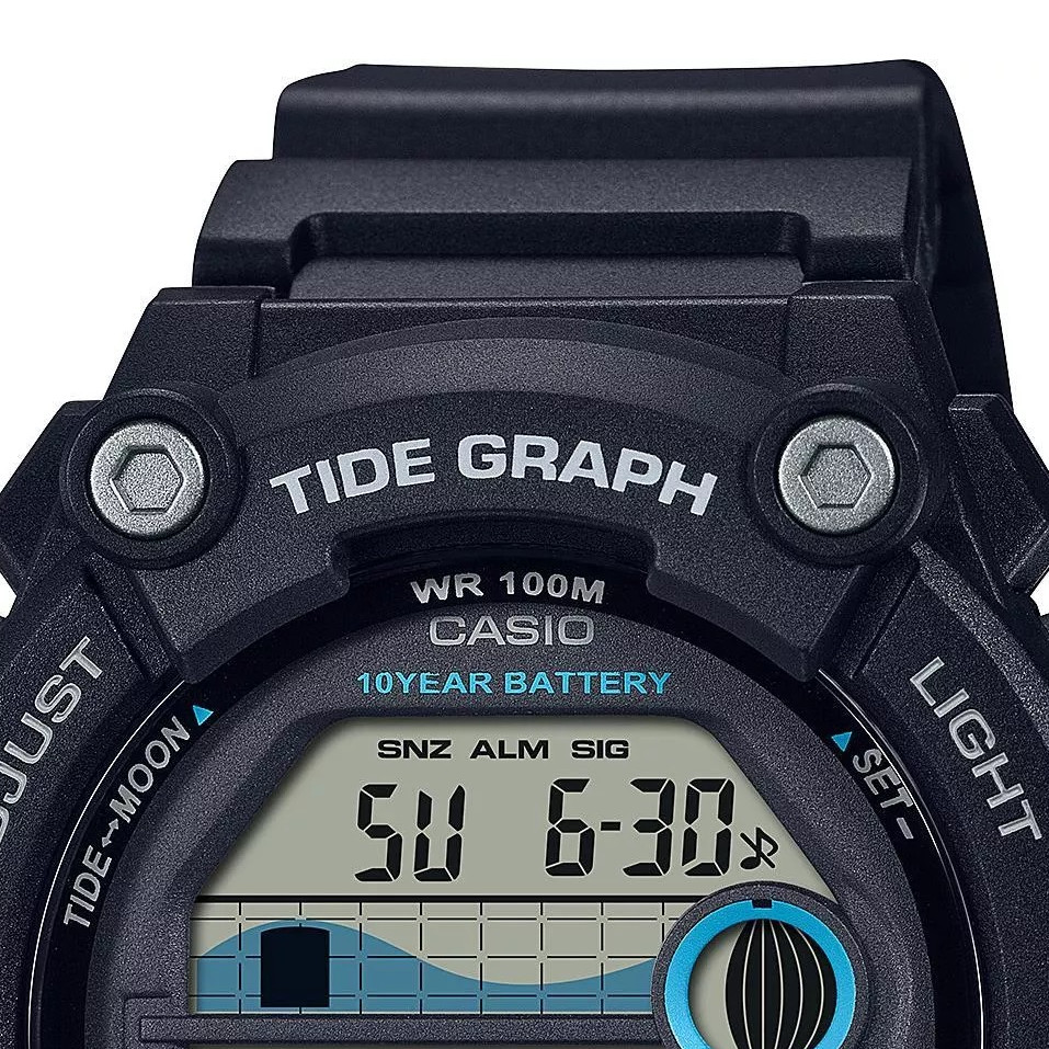 Casio Digital Moonphase WS1300H-1A - zegarek męski 3