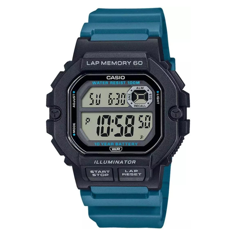 Casio Digital WS-1400H-3A - zegarek męski 1