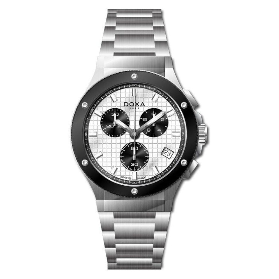 Doxa Sapphire Chronograph 166.10.011.10 - zegarek męski 7