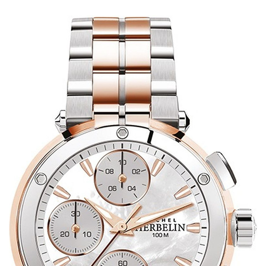 Michel Herbelin Newport Chronograph 35688/BTR19 - zegarek damski 3