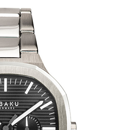 Obaku ILD BLACKSTEEL V275GMCBSC - zegarek męski 5