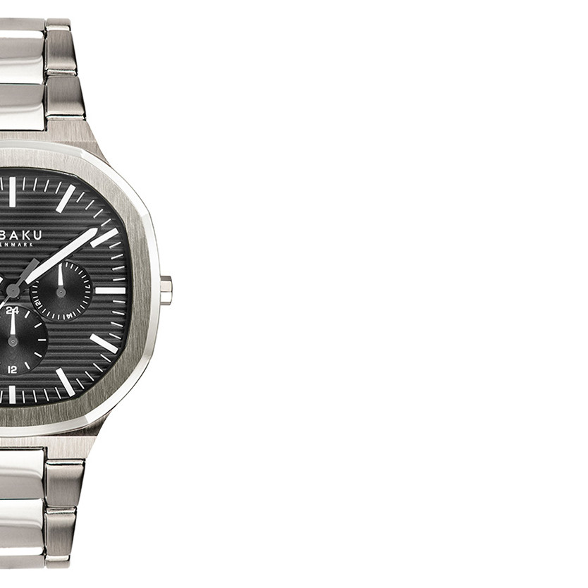 Obaku ILD BLACKSTEEL V275GMCBSC - zegarek męski 6