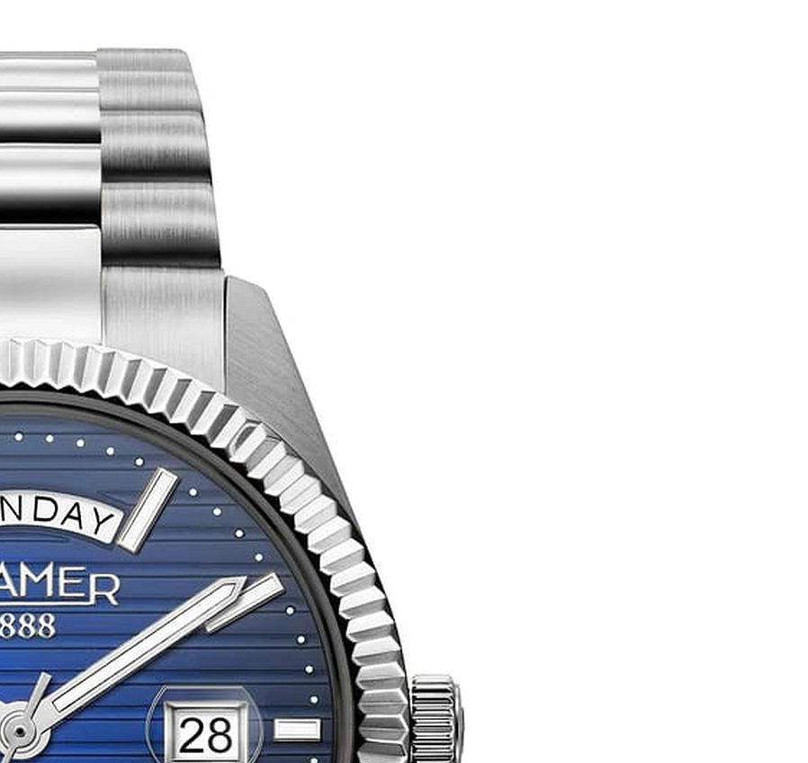 Roamer Primeline Daydate II 981666 41 45 50 - zegarek męski 8