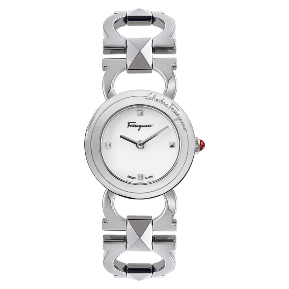 Salvatore Ferragamo DOUBLE GANCINI STUD SFMI00122 - zegarek damski 7