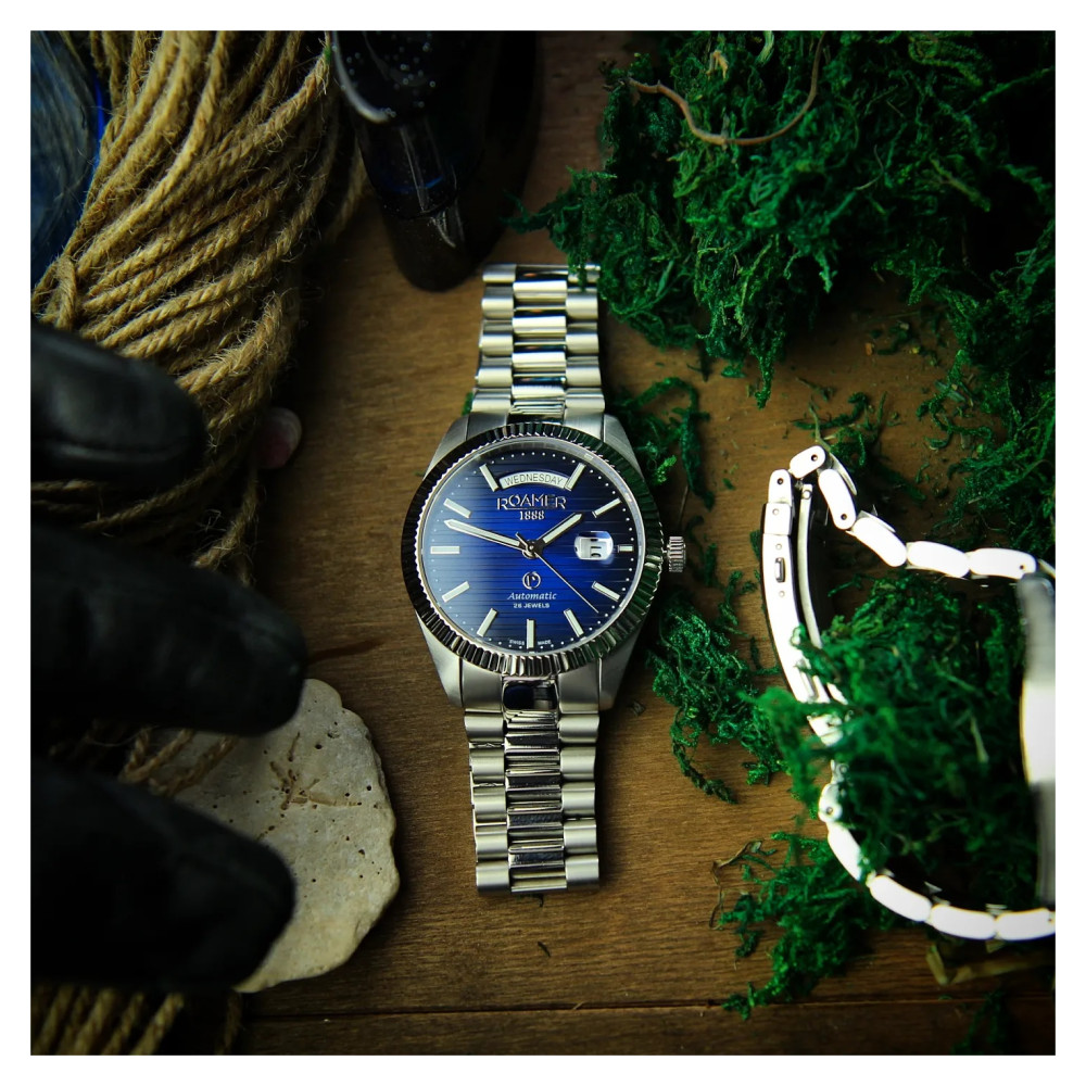 Roamer Primeline Daydate II 981666 41 45 50 - zegarek męski 2