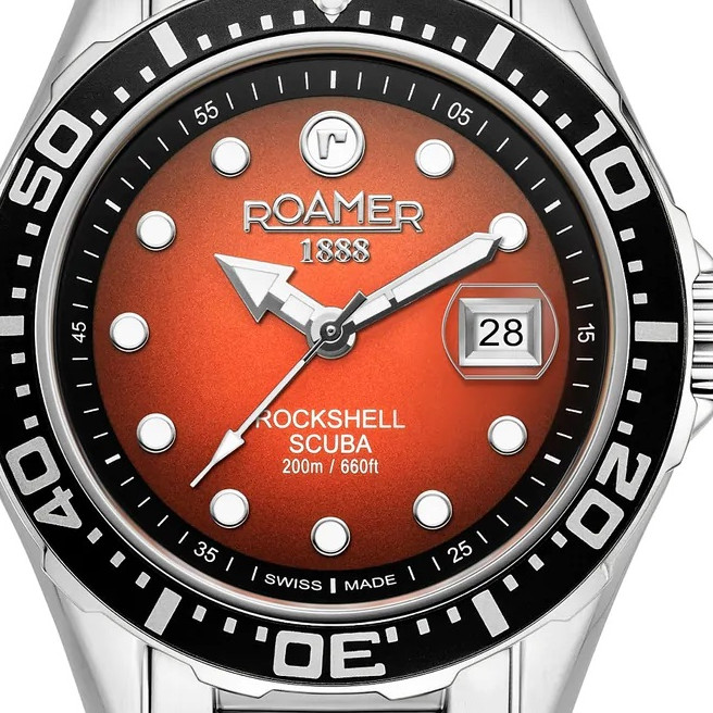 Roamer Rockshell Mark III Scuba 220858 41 05 50 - zegarek męski 2