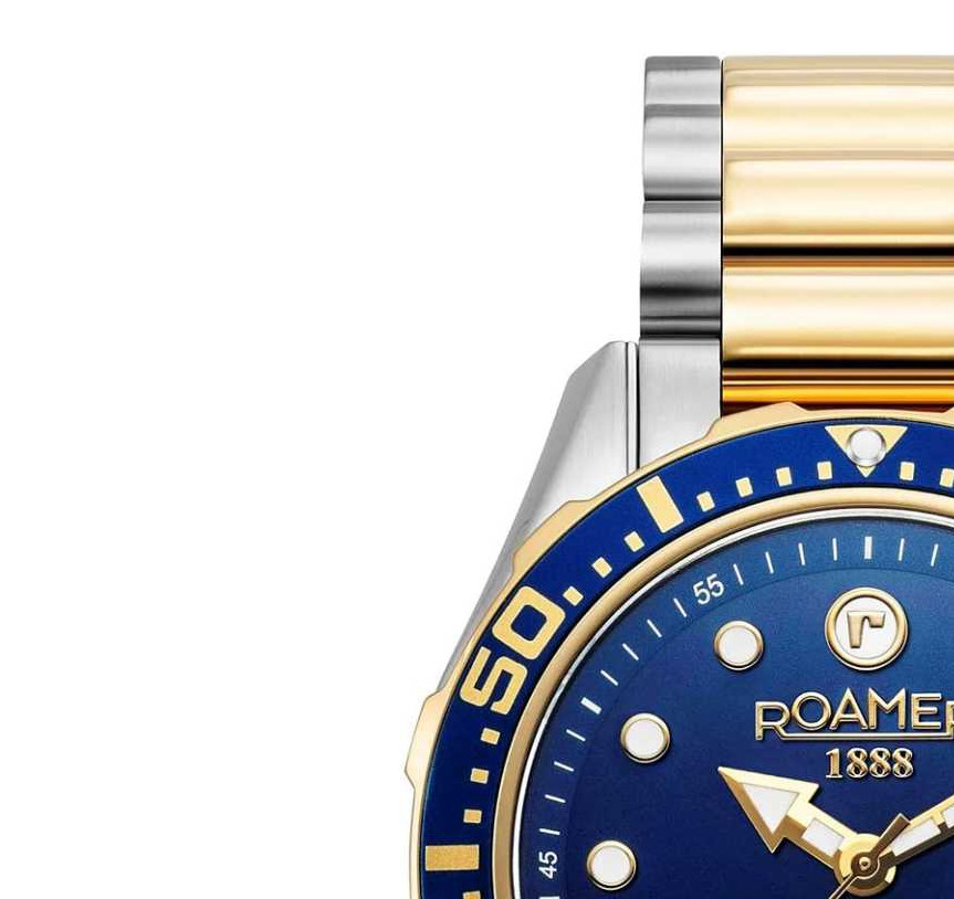 Roamer Rockshell Mark III Scuba 220858 47 45 50 - zegarek męski 4