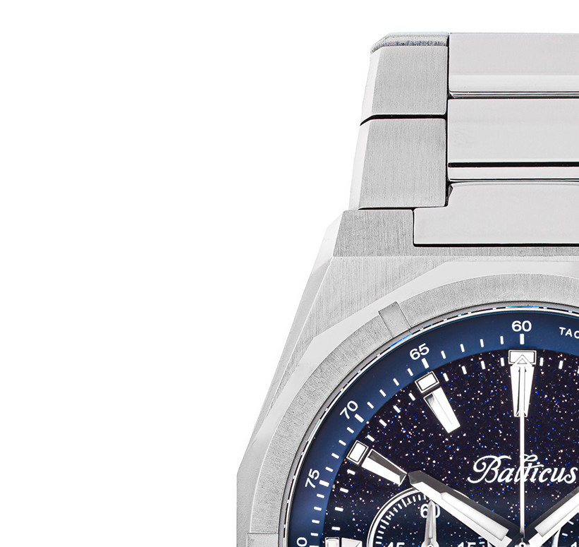 Balticus GWIEZDNY PYŁ DAMAST BALSDCHABA - zegarek męski 4