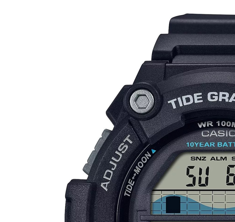 Casio Digital Moonphase WS-1300H-1A - zegarek męski 4