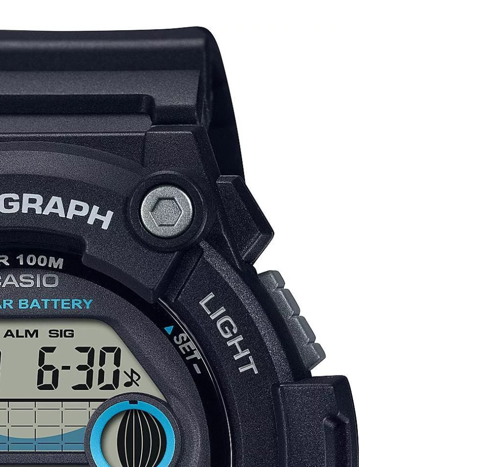 Casio Digital Moonphase WS-1300H-1A - zegarek męski 5