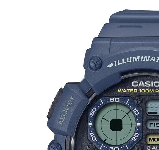 Casio Digital Moonphase WS-1500H-2A - zegarek męski 4