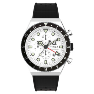 Timex Q Timex Three Time Zone Chronograph TW2V70100 - zegarek męski