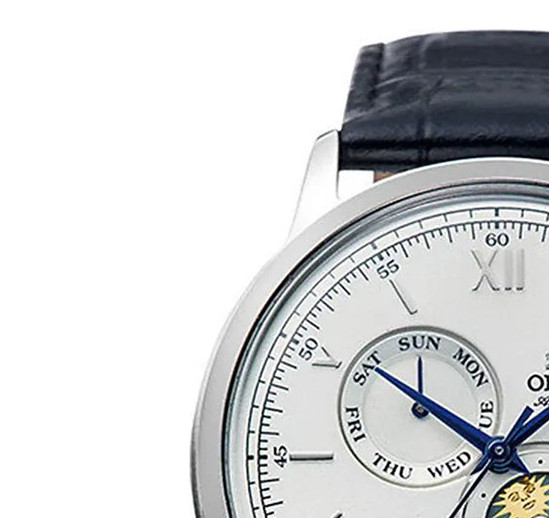 Orient Bambino Sun & Moon RA-AK0802S10B - zegarek męski 4