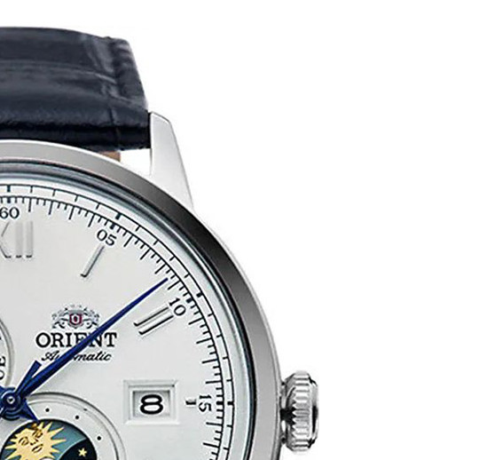 Orient Bambino Sun & Moon RA-AK0802S10B - zegarek męski 5