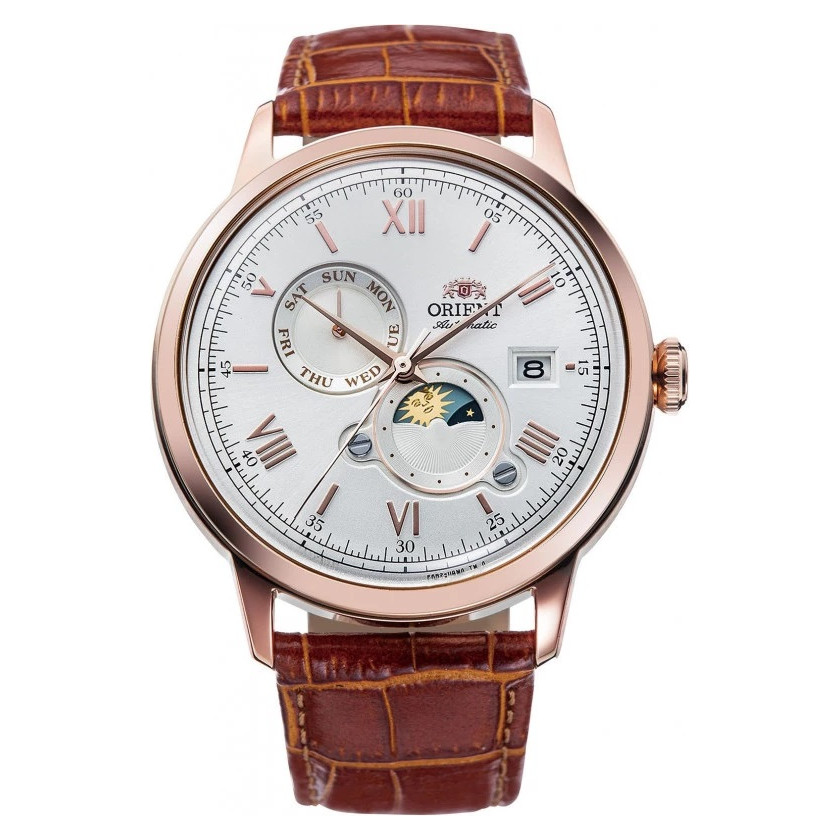 Orient Bambino Sun & Moon RA-AK0801S10B - zegarek męski 7