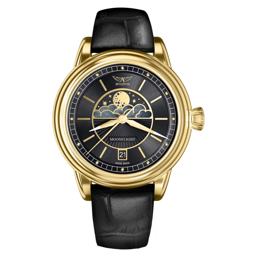 Aviator Douglas Moonflight V.1.33.1.344.4 - zegarek damski 7