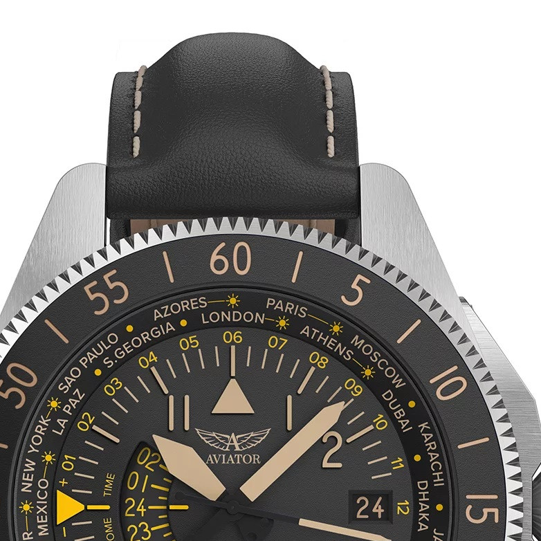 Aviator AIRACOBRA GMT V.1.37.0.303.4 - zegarek męski 3