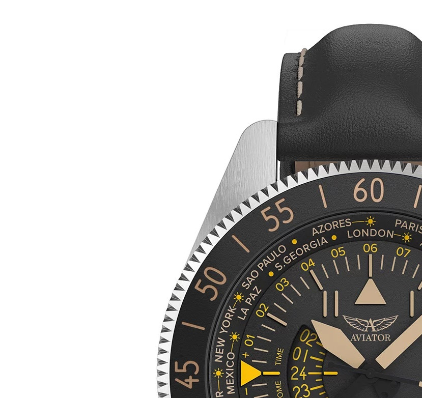 Aviator AIRACOBRA GMT V.1.37.0.303.4 - zegarek męski 4