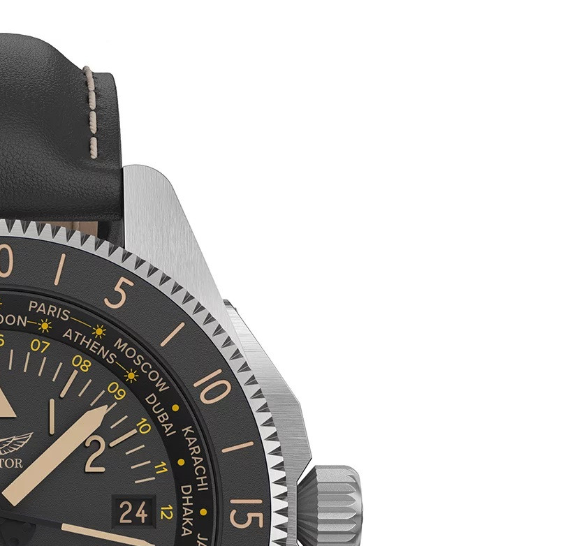 Aviator AIRACOBRA GMT V.1.37.0.303.4 - zegarek męski 5