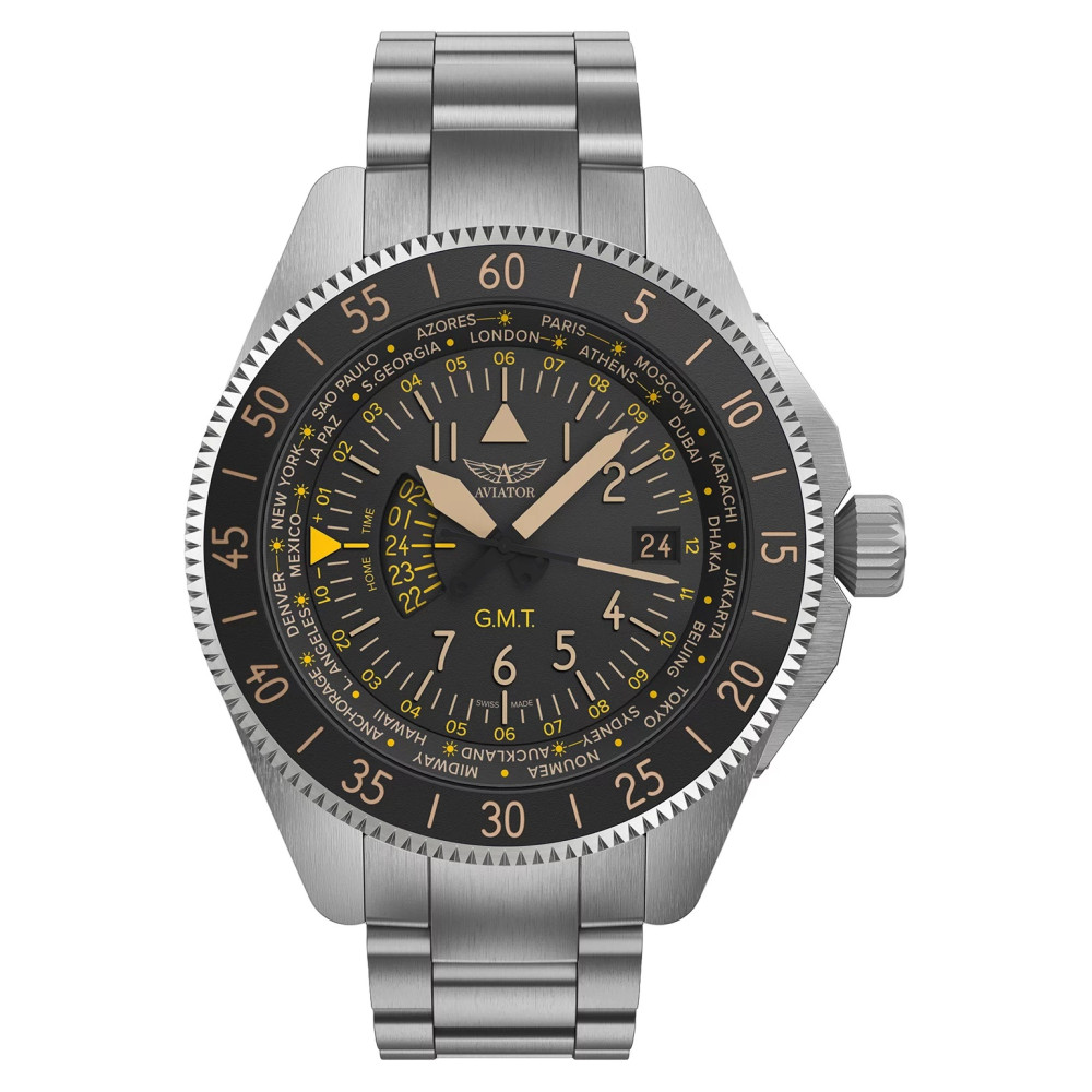 Aviator AIRACOBRA GMT V.1.37.0.303.5 - zegarek męski 7