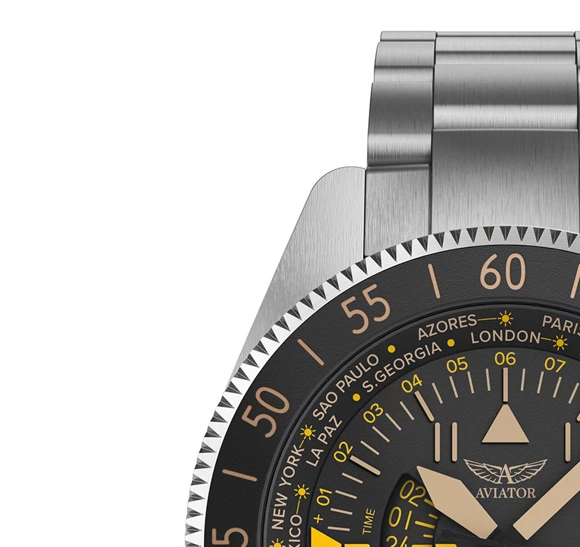 Aviator AIRACOBRA GMT V.1.37.0.303.5 - zegarek męski 4