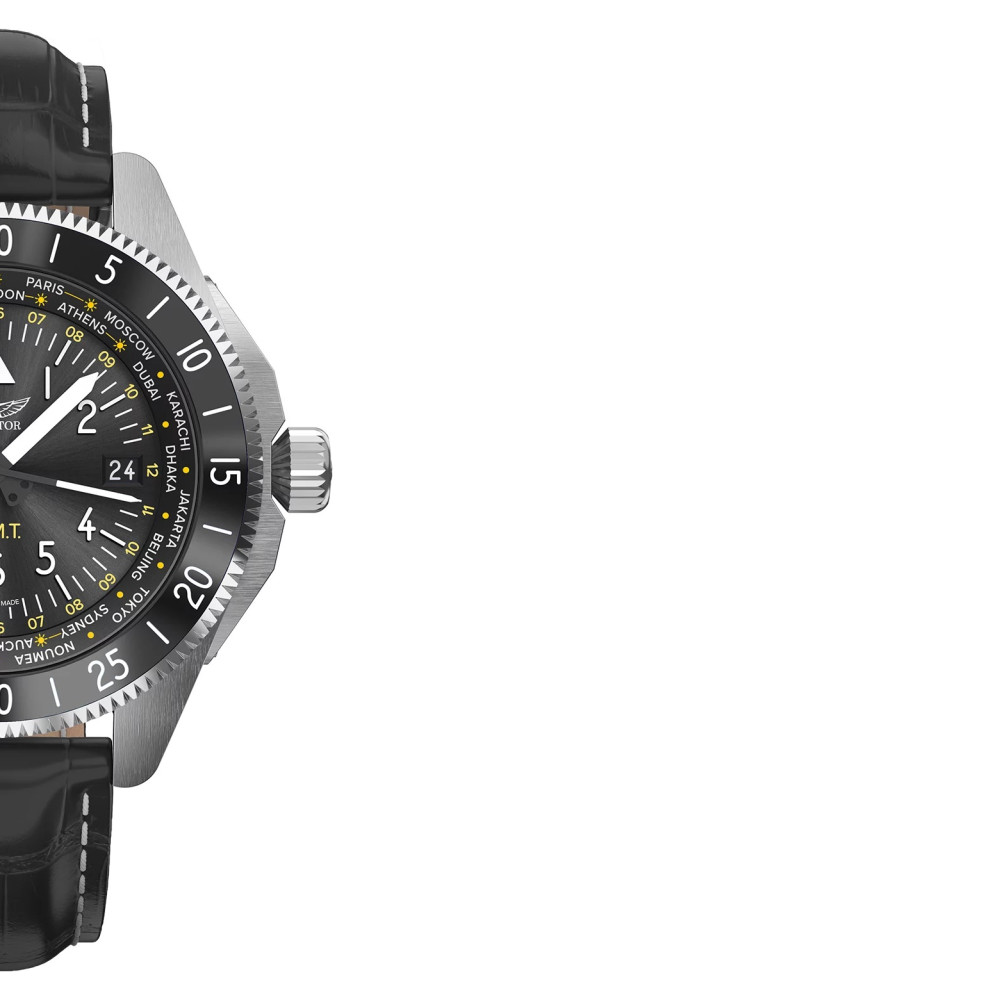 Aviator AIRACOBRA GMT V.1.37.0.307.4 - zegarek męski 6