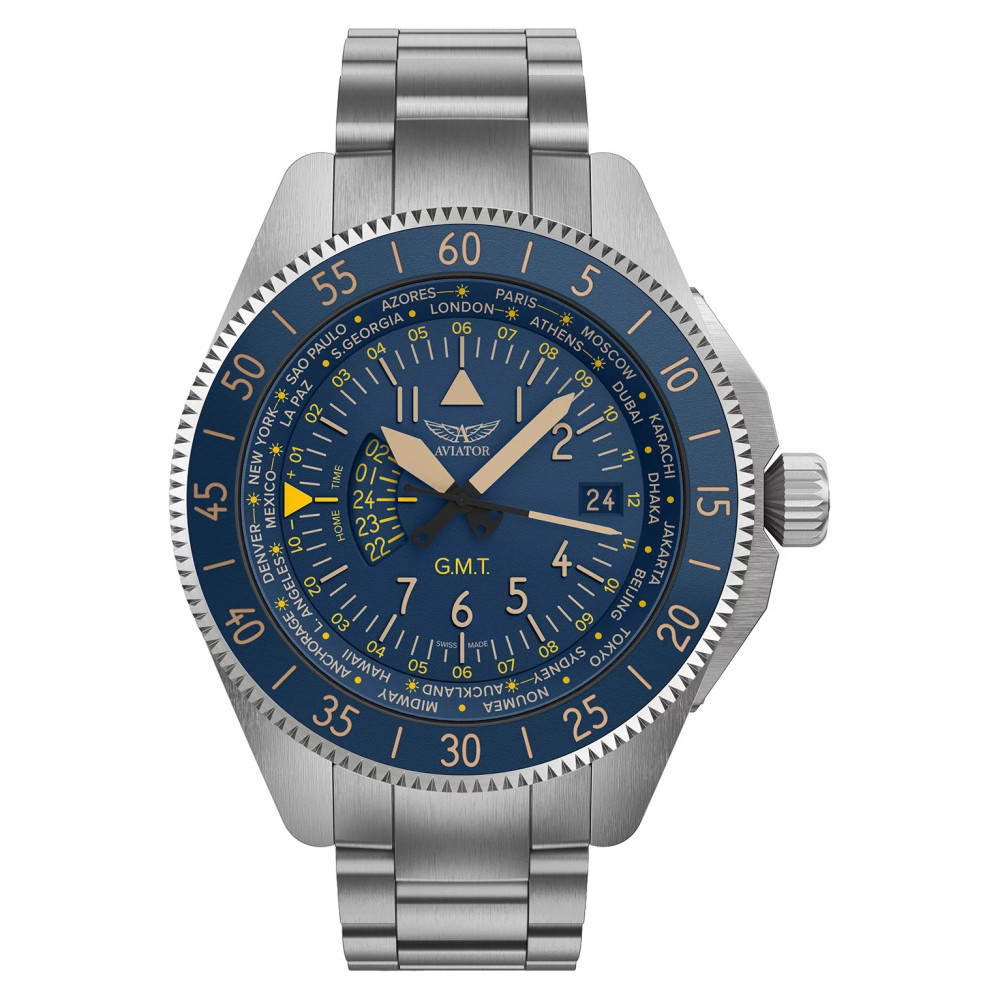 Aviator AIRACOBRA GMT V.1.37.0.304.5 - zegarek męski 7