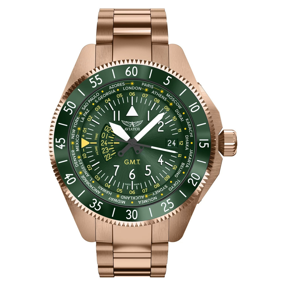 Aviator AIRACOBRA GMT V.1.37.2.309.5 - zegarek męski 7