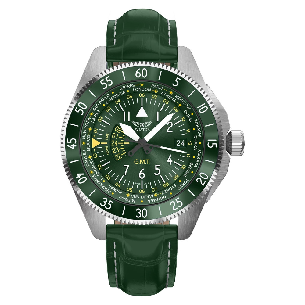 Aviator AIRACOBRA GMT V.1.37.0.309.4 - zegarek męski 7