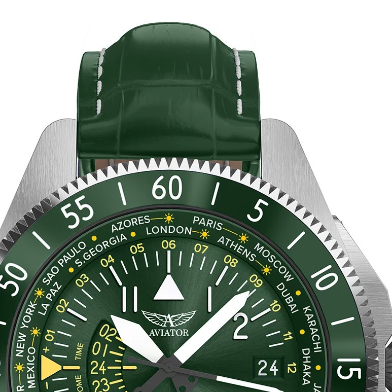 Aviator AIRACOBRA GMT V.1.37.0.309.4 - zegarek męski 3