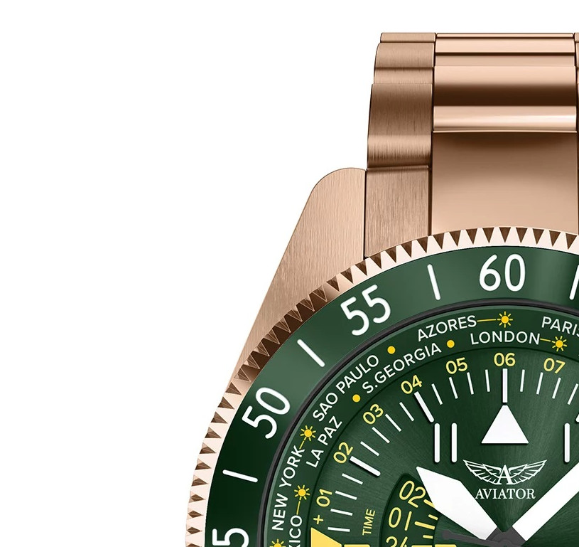 Aviator AIRACOBRA GMT V.1.37.2.309.5 - zegarek męski 4