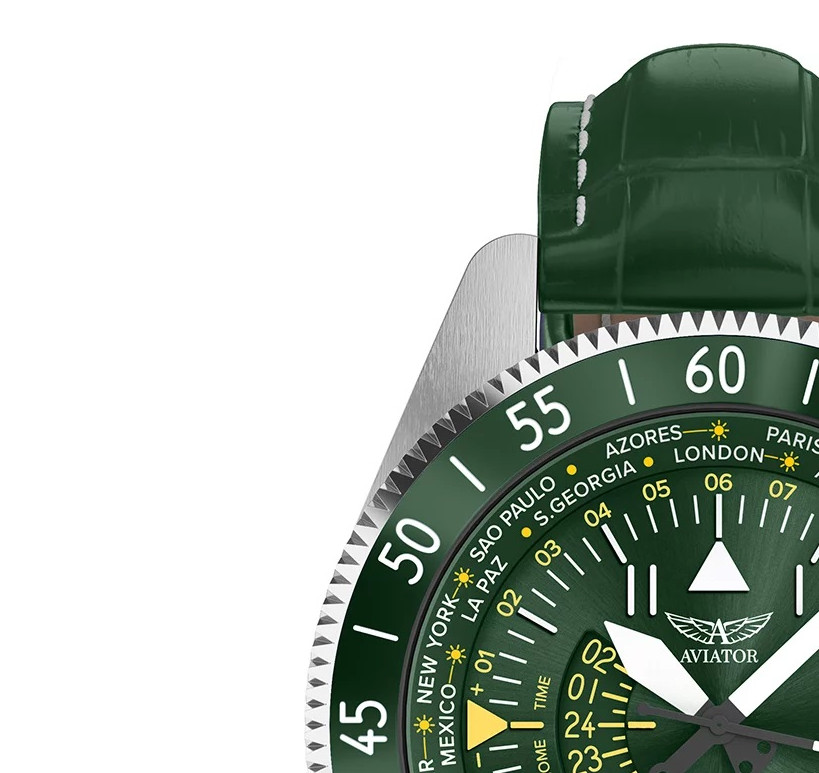 Aviator AIRACOBRA GMT V.1.37.0.309.4 - zegarek męski 4