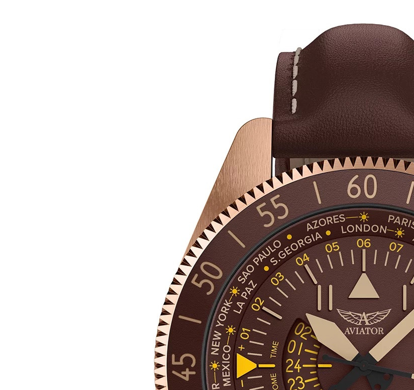 Aviator AIRACOBRA GMT V.1.37.8.306.4 - zegarek męski 4