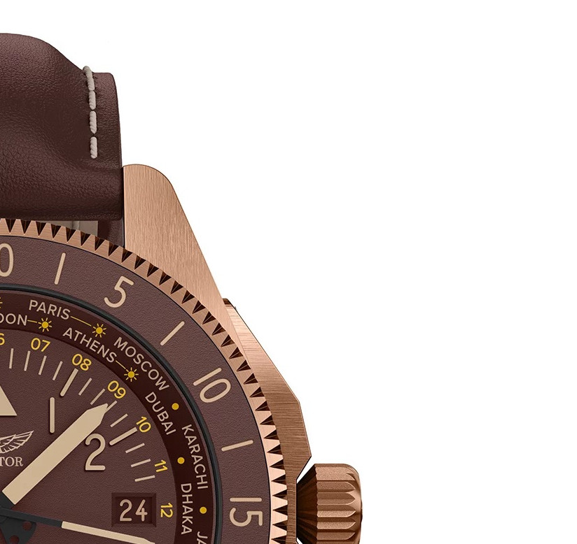 Aviator AIRACOBRA GMT V.1.37.8.306.4 - zegarek męski 5