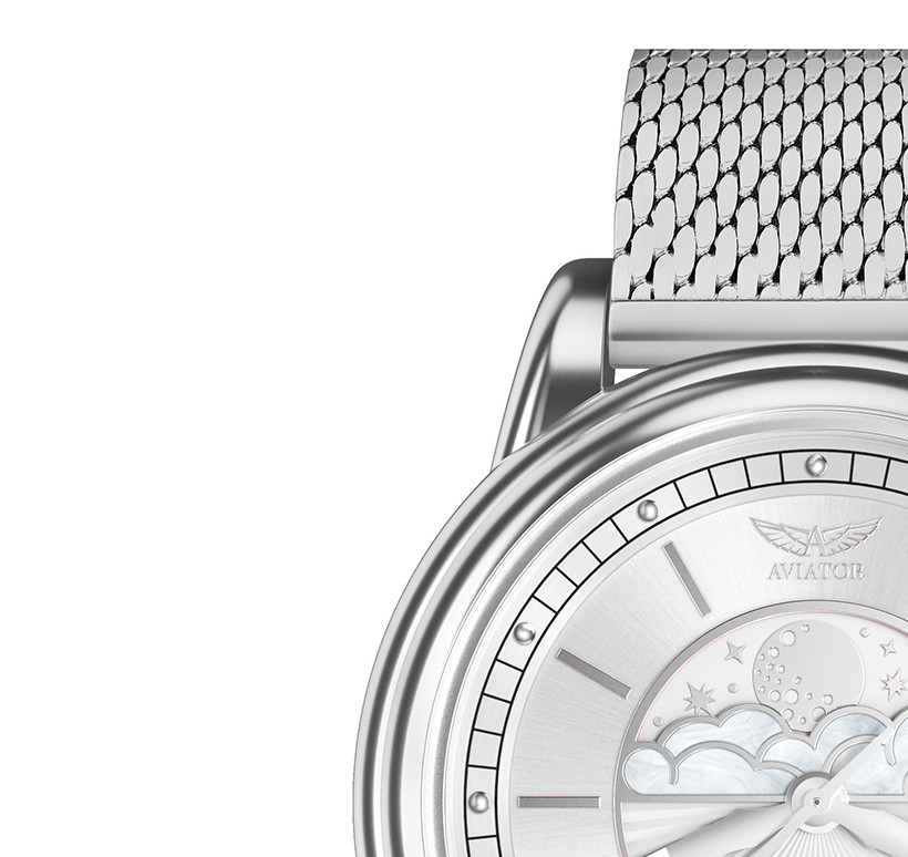 Aviator DOUGLAS Moonflight V.1.33.0.250.5 - zegarek damski 4